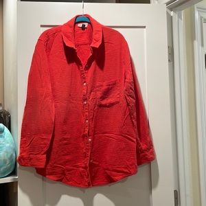 Bright orange women’s long sleeved top from Target Universal Thread